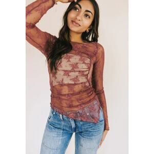 Free People Full Bloom Layering Top in Oh Bloom Pink Size‎ XS NWT